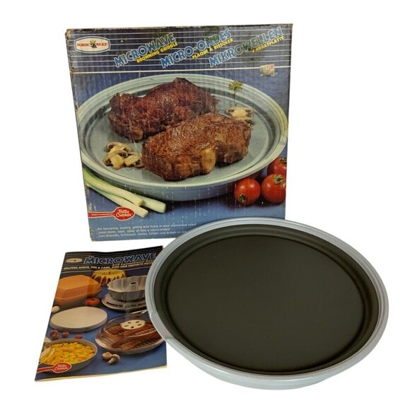 Nordic Ware Betty Crocker Microwave Browning Griddle with Box and Instructions - Picture 1 of 6